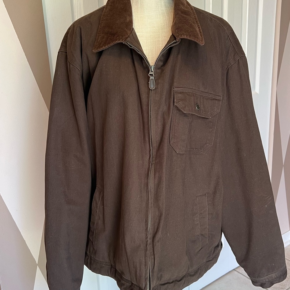 Chaps mens brown jacket xxl